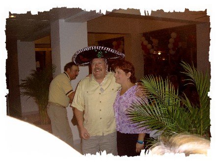 Ken and Pam on the last night